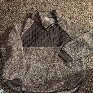 BKE Textured Knit Sweater in Gray